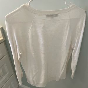 White LOFT Cardigan Sweater